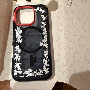 PopSockets: Disney 101 Dalmatians iPhone 16 Pro Case - Black and Red